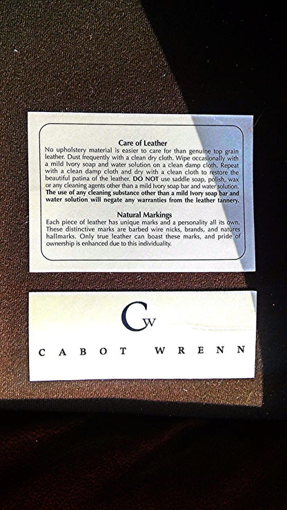 CABOT WRENN LEATHER BERWICK SOFA IN VERY GOOD CONDITION FREE SHIPPING