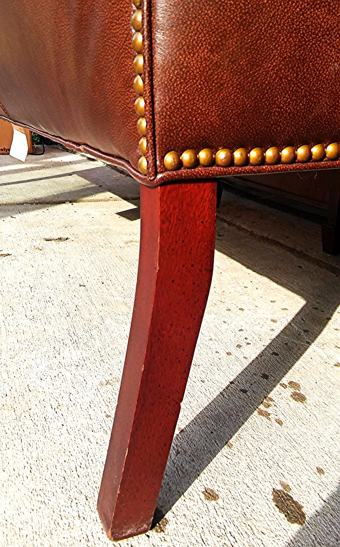 CABOT WRENN LEATHER BERWICK SOFA IN VERY GOOD CONDITION FREE SHIPPING