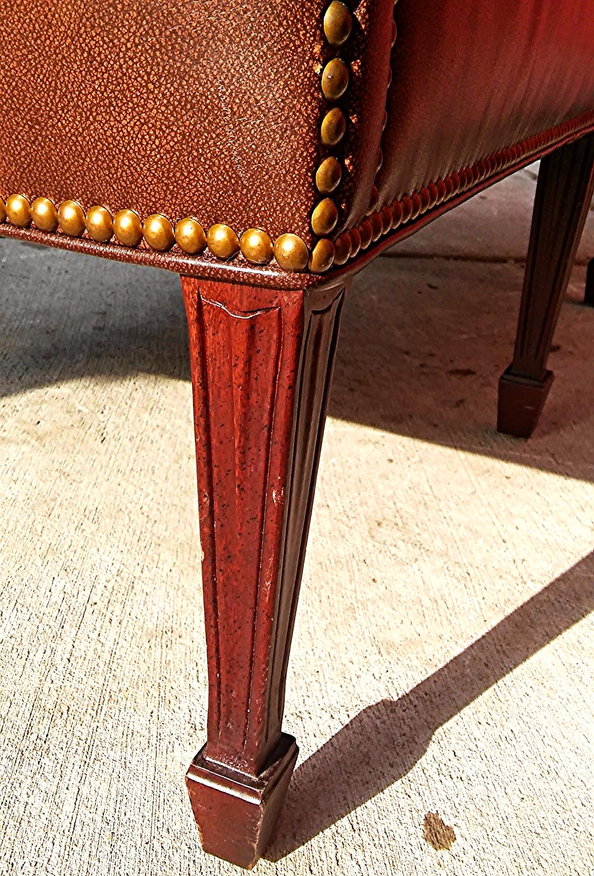 CABOT WRENN LEATHER BERWICK SOFA IN VERY GOOD CONDITION FREE SHIPPING