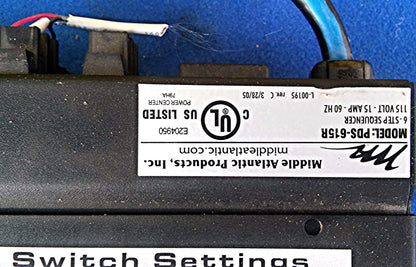 MIDDLE ATLANTIC PDS-615R 115 Volt Sequencing Rackmount Power Strip FREE SHIP