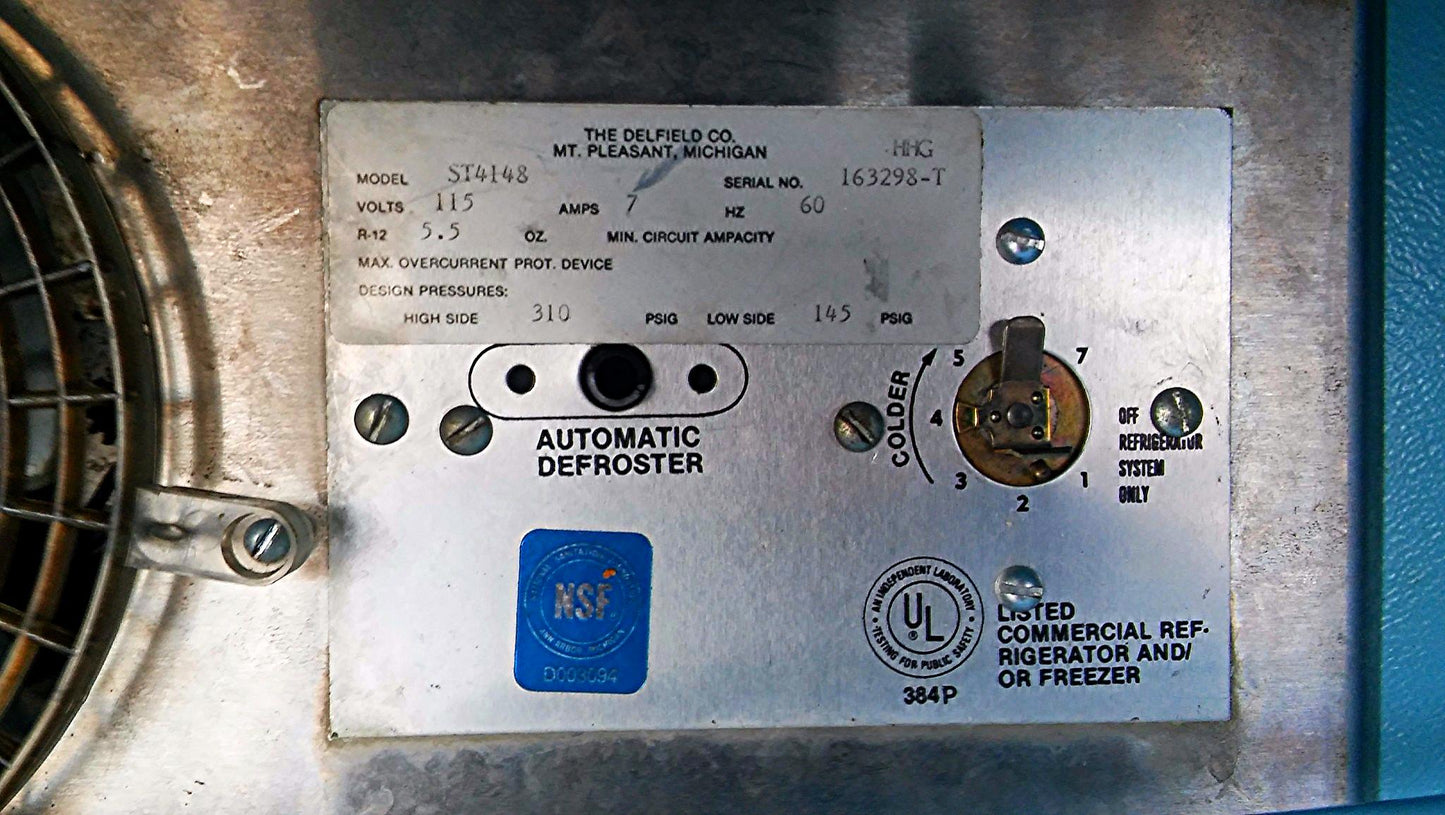 DELFIELD FREEZER MODEL ST4148 Salad / Sandwich Prep Table GREAT FREE SHIP