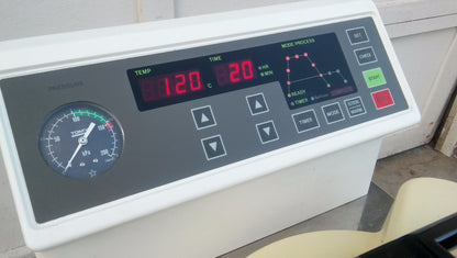 TOMY ES-215 VERTICAL AUTOCLAVE 22 LITERS RARE UNIT TOP LOAD WATCH VIDEO FREESHIP