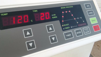 TOMY ES-215 VERTICAL AUTOCLAVE 22 LITERS RARE UNIT TOP LOAD WATCH VIDEO FREESHIP