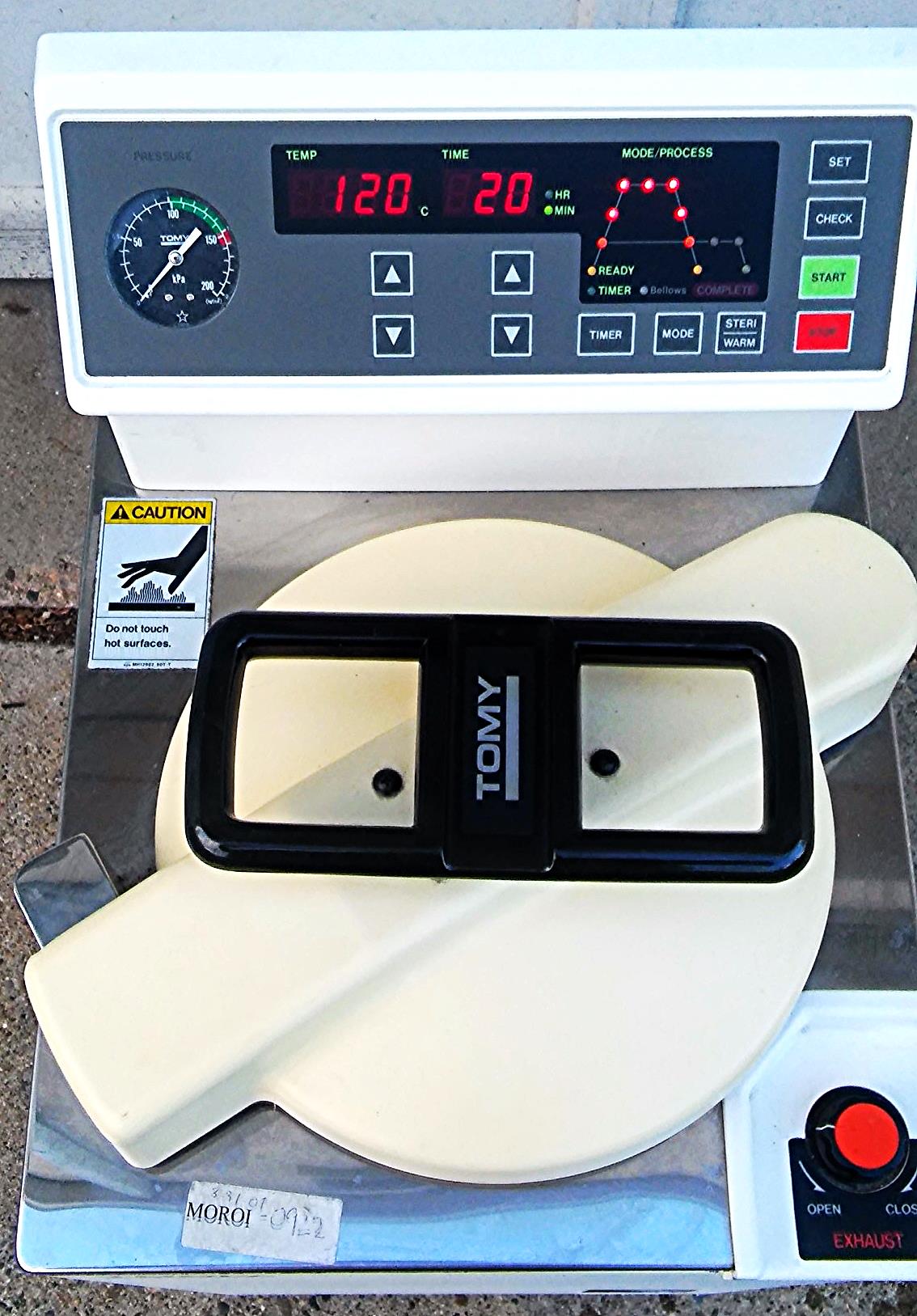 TOMY ES-215 VERTICAL AUTOCLAVE 22 LITERS RARE UNIT TOP LOAD WATCH VIDEO FREESHIP