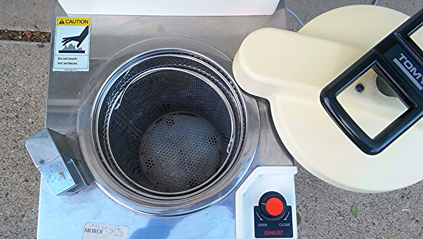 TOMY ES-215 VERTICAL AUTOCLAVE 22 LITERS RARE UNIT TOP LOAD WATCH VIDEO FREESHIP