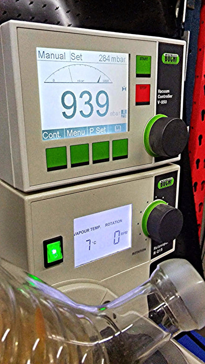 BUCHI R-215 ROTAVAPOR R-850 VACUUM CONTROLLER with GLASS WATCH VIDEO FREE SHIP