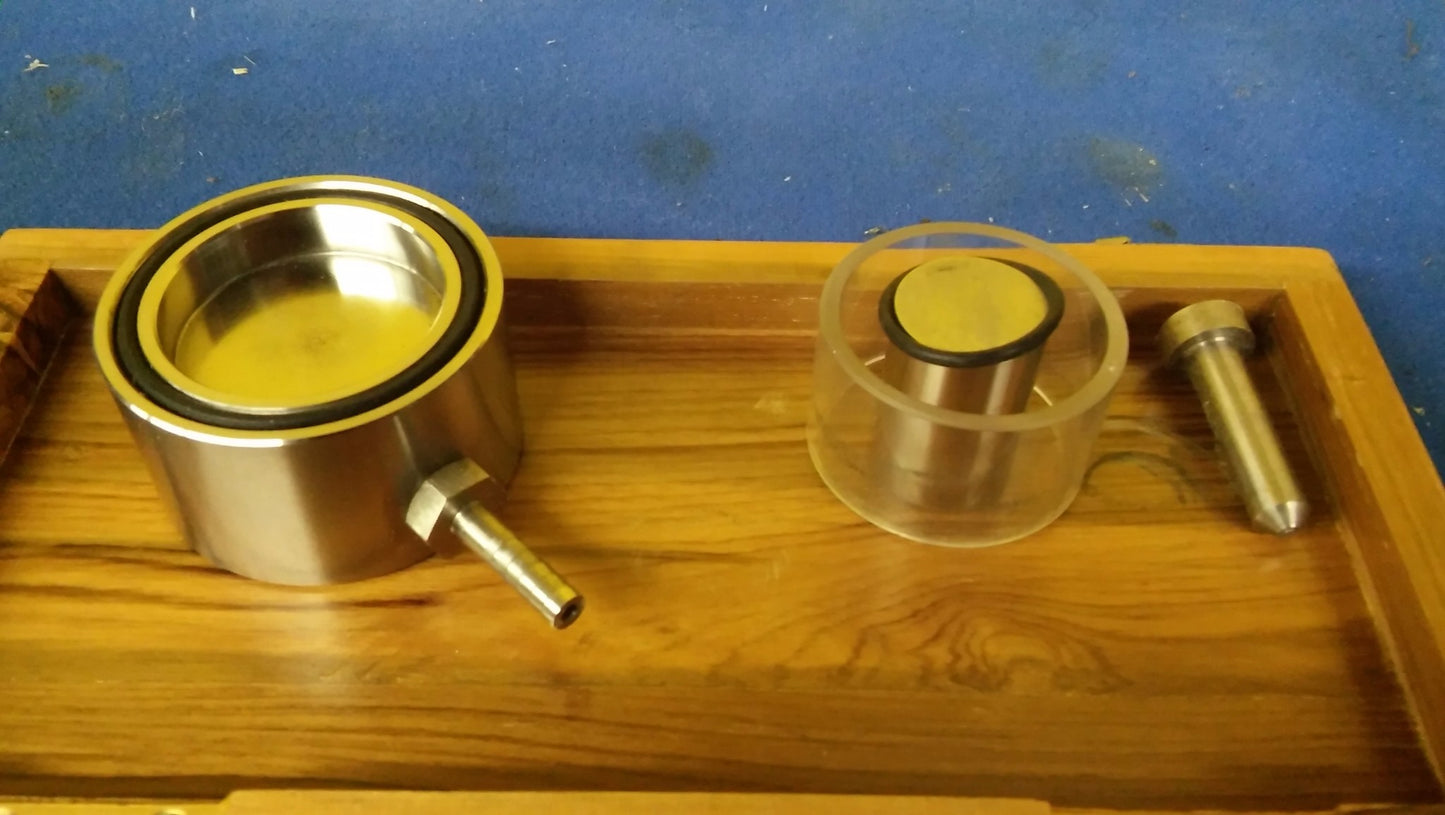 KIMAYA 25 mm HYDRAULIC LABORATORY PRESS DIE SET ORIGINAL BOX FREE SHIP