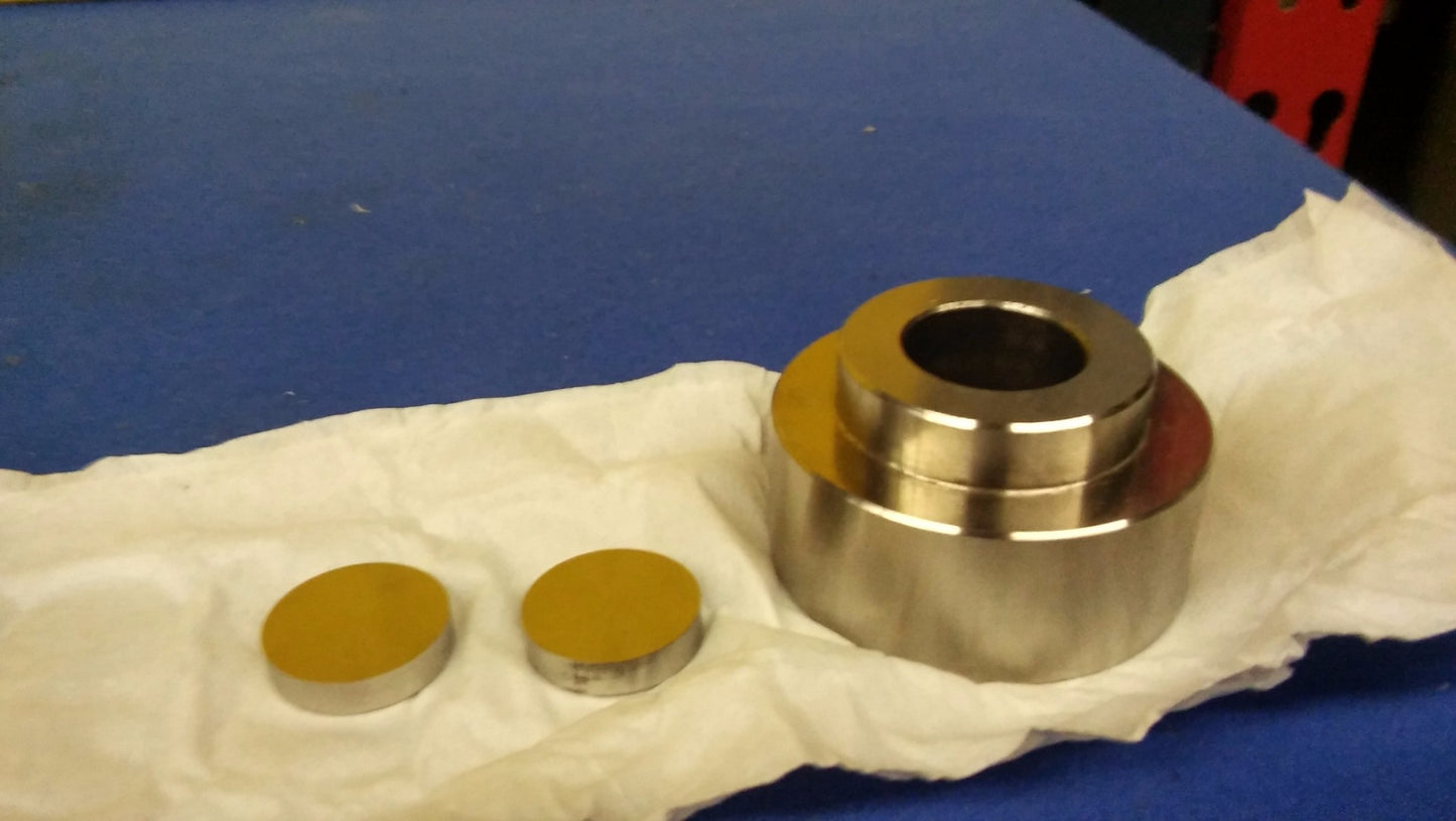 KIMAYA 25 mm HYDRAULIC LABORATORY PRESS DIE SET ORIGINAL BOX FREE SHIP