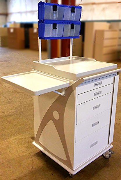 STANLEY INNERSPACE KEYLESS AIRWAY MEDICAL CART 7000 SERIES 44hx24wx24d FREESHIP