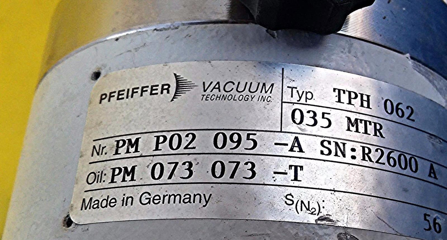 PFEIFFER TURBO MOLECULAR VACUUM PUMP TPH 062 Blades spin WORKS PERFECT FREE SHIP