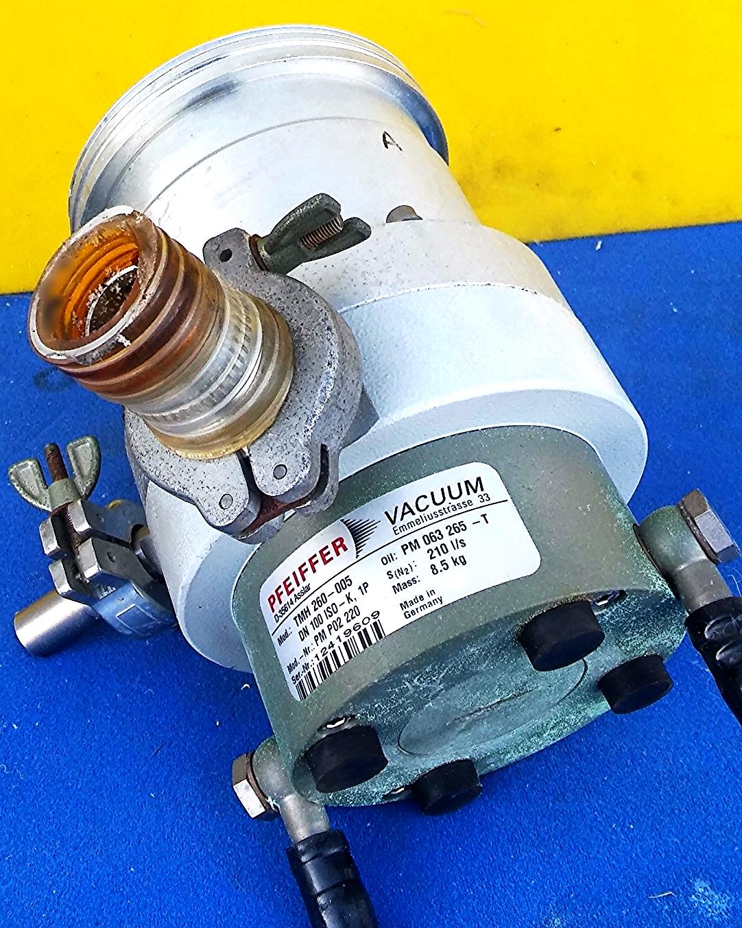 PFEIFFER TURBO MOLECULAR VACUUM PUMP TMH 260 Blades spin WORKS PERFECT FREE SHIP