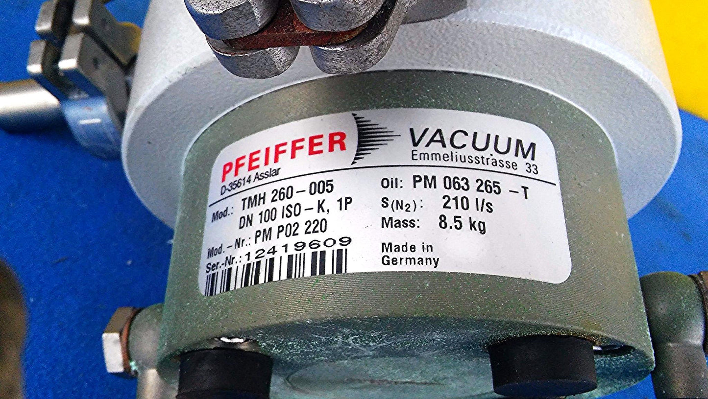 PFEIFFER TURBO MOLECULAR VACUUM PUMP TMH 260 Blades spin WORKS PERFECT FREE SHIP