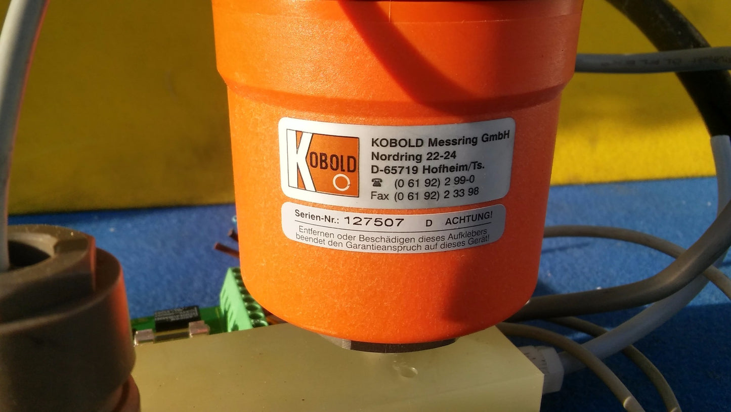 KOBOLD KAL-K THERMAL FLOW UNIT w/ BURKERT 6013 SOLENOID VALVE PERFECT FREE SHIP