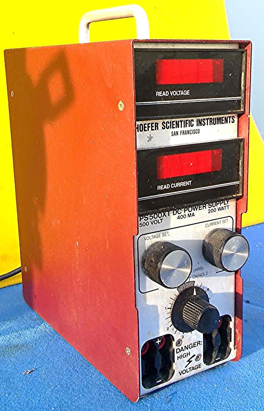 HOEFER PS500XT VARIABLE DC POWER SUPPLY 500V 200W Electrophoresis 100% FREE SHIP