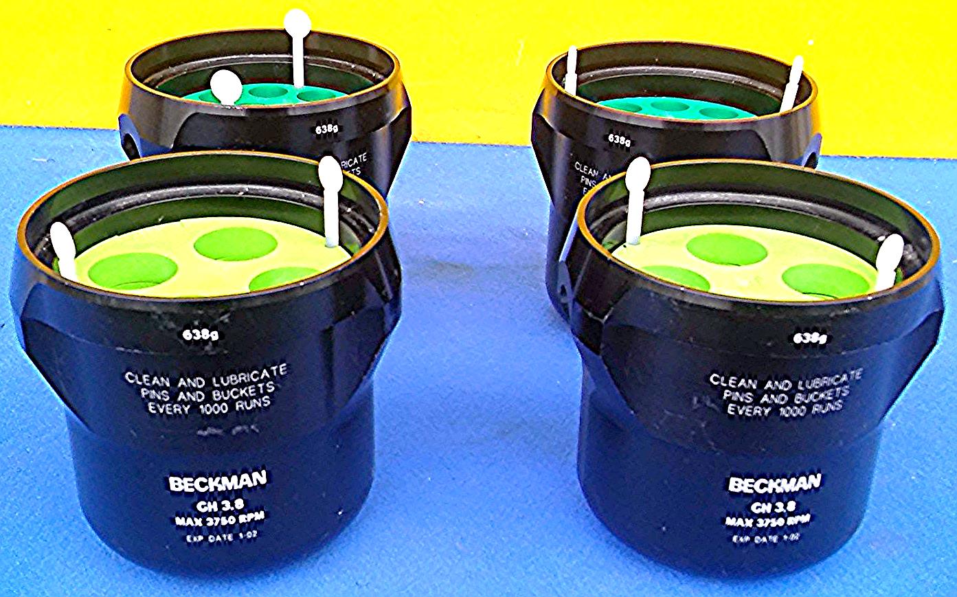 BECKMAN 4 BUCKETS for ALLEGRA CENTRIFUGE 15ml &50ml Tube Adapter ROTOR FREE SHIP