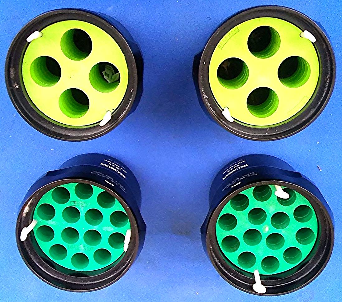 BECKMAN 4 BUCKETS for ALLEGRA CENTRIFUGE 15ml &50ml Tube Adapter ROTOR FREE SHIP