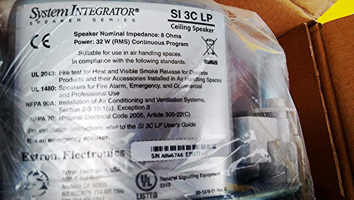 EXTRON SI 3C LP CEILING SPEAKER (s) SYSTEM INTEGRATOR BRAND NEW FREESHIP MANUAL