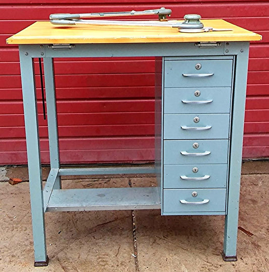 1950's VINTAGE HAMILTON DRAFT TABLE KEUFFEL & ESSER V-Track Drafting FREESHIPPIN