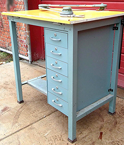 1950's VINTAGE HAMILTON DRAFT TABLE KEUFFEL & ESSER V-Track Drafting FREESHIPPIN