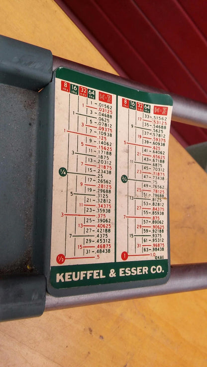 1950's VINTAGE HAMILTON DRAFT TABLE KEUFFEL & ESSER V-Track Drafting FREESHIPPIN