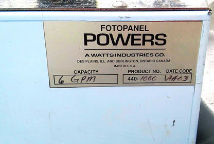 FOTOPANEL POWERS 440 FOTOPANEL FOTOGUARD WATER MIX VALVE TEMP CONTROL FREESHIP