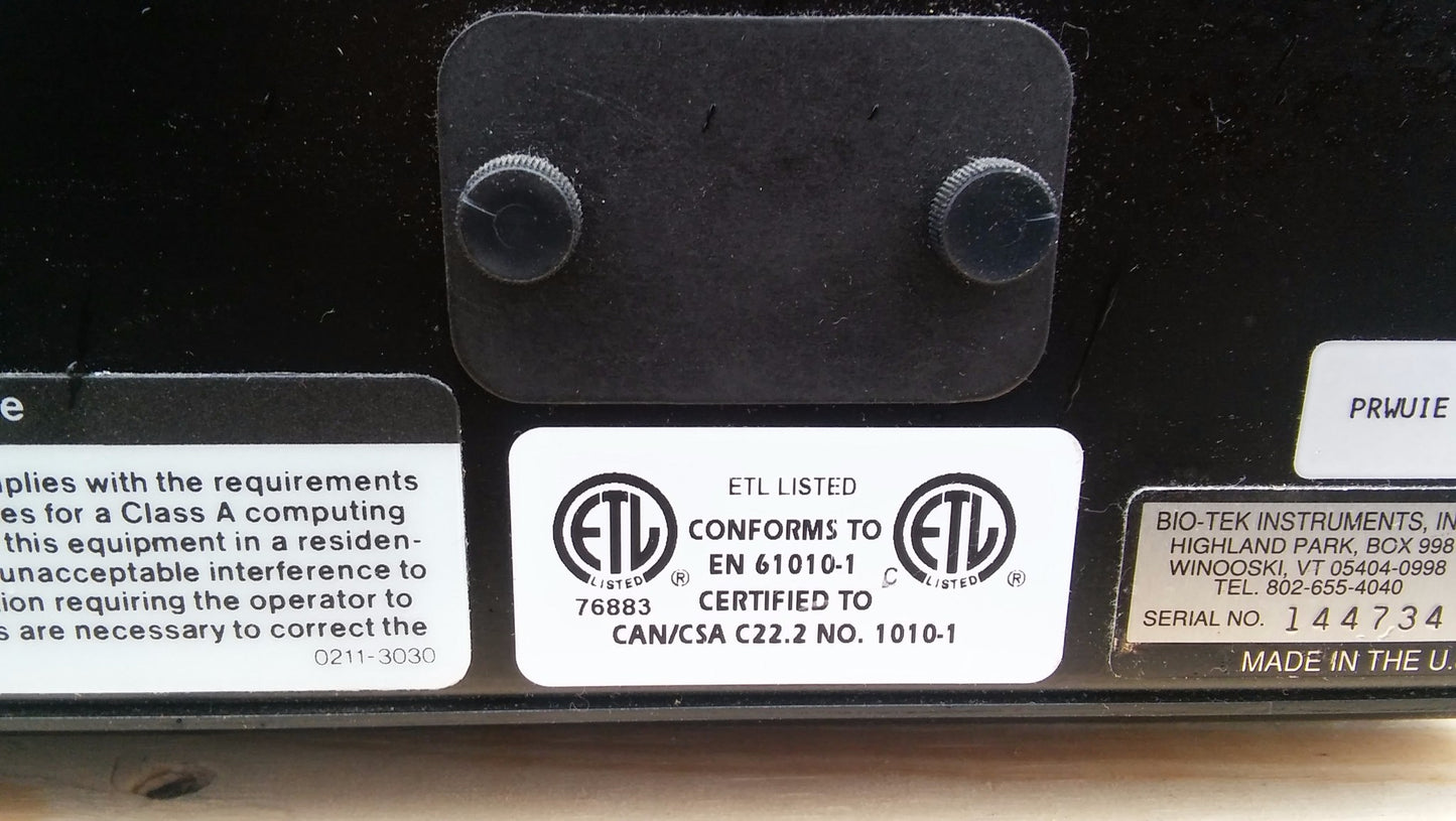 BIO-TEK POWERWAVE X 340 SPECTROPHOTOMETER FREE SHIPPING