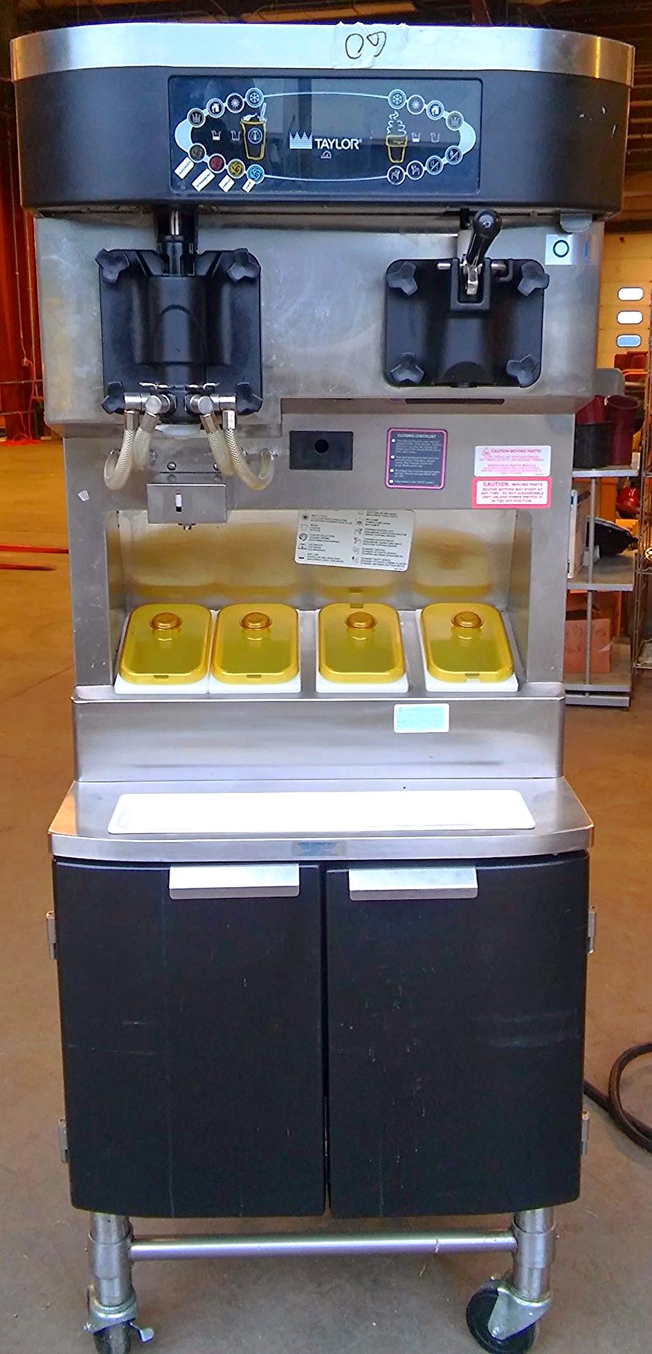 TAYLOR CROWN C606-27 YOGURT ICE CREAM SHAKE SOFT FREEZER WHEELS MANUAL FREESHIP