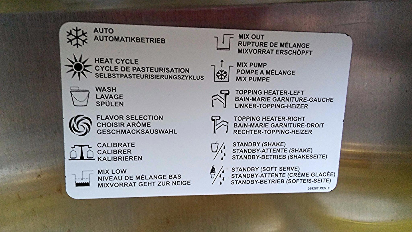 TAYLOR CROWN C606-27 YOGURT ICE CREAM SHAKE SOFT FREEZER WHEELS MANUAL FREESHIP