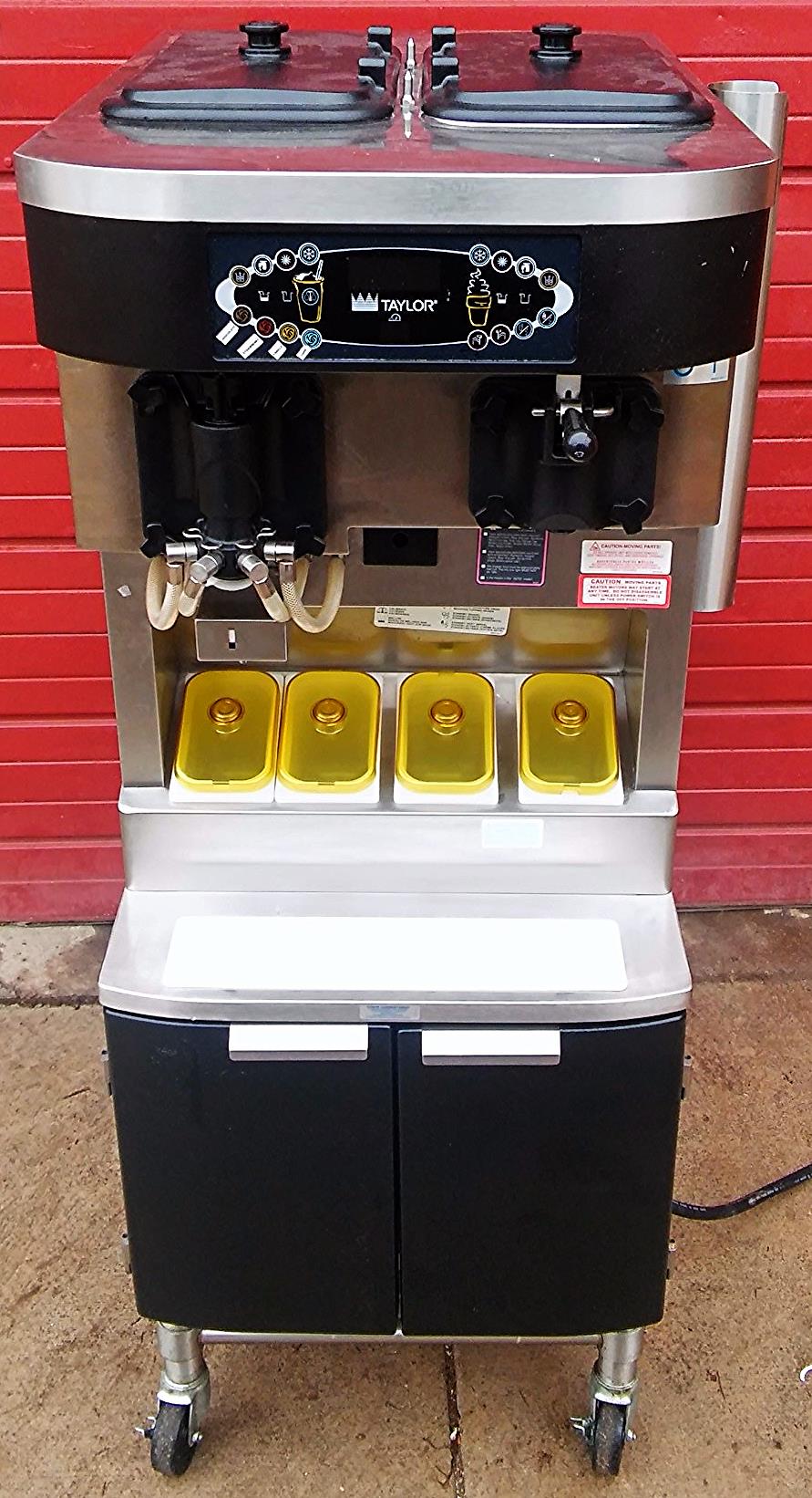 TAYLOR CROWN C606-27 YOGURT ICE CREAM SHAKE SOFT FREEZER WHEELS MANUAL FREESHIP