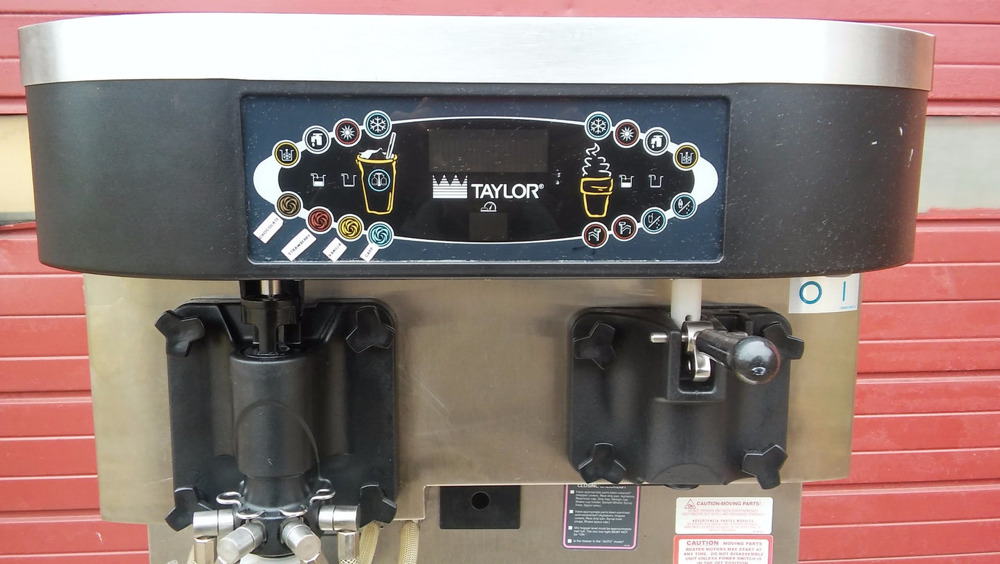 TAYLOR CROWN C606-27 YOGURT ICE CREAM SHAKE SOFT FREEZER WHEELS MANUAL FREESHIP