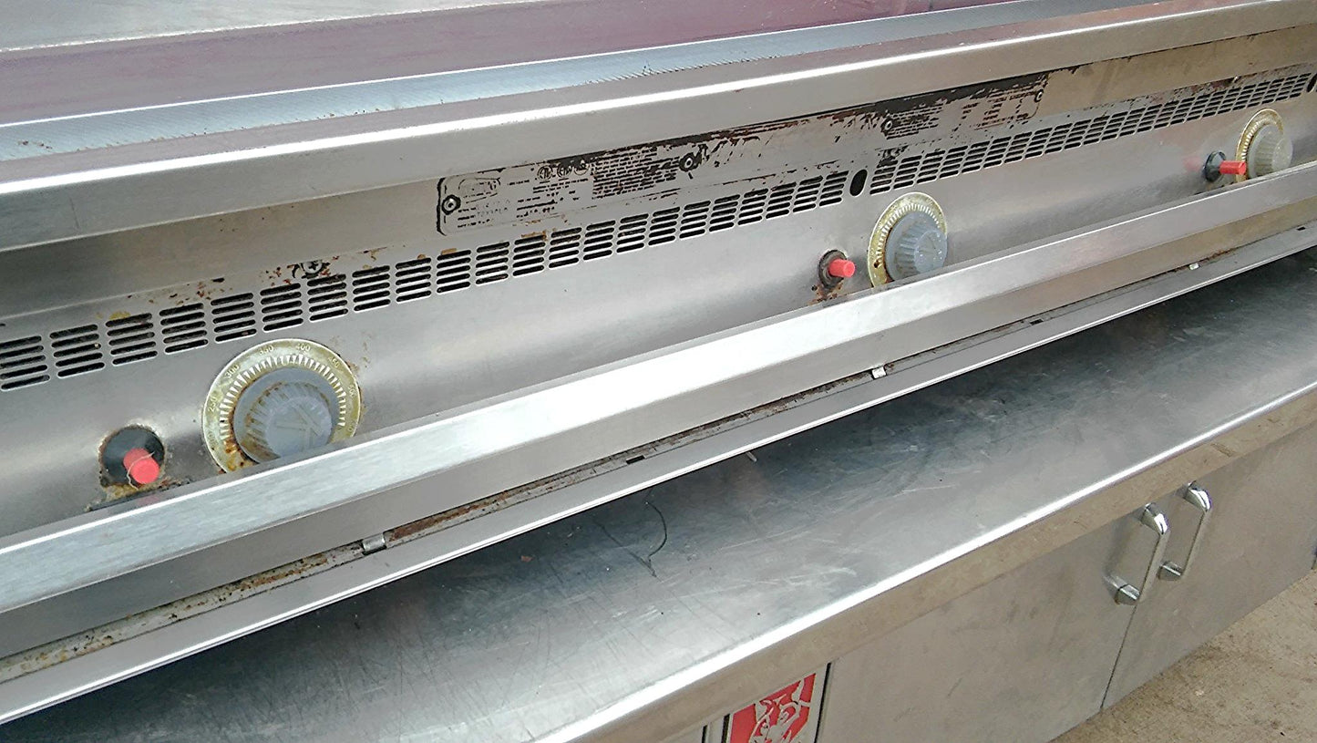 KEATING MIRACLEAN 72BL-G GAS GRILL GRIDDLE 72 x 30 & STAND WOLF CABINET FREESHIP