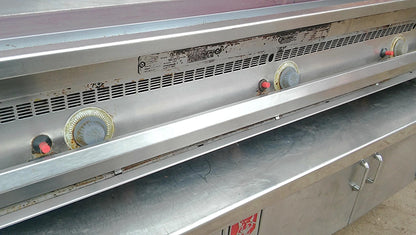 KEATING MIRACLEAN 72BL-G GAS GRILL GRIDDLE 72 x 30 & STAND WOLF CABINET FREESHIP