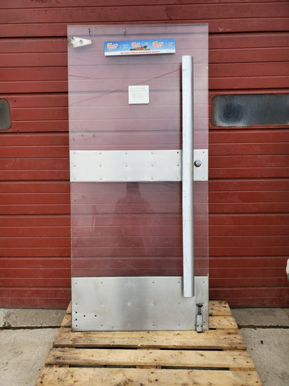 RARE VINTAGE INDUSTRIAL DESIGN STEAMPUNK ARCHITECTURE FREEZER DOOR FREESHIPPING