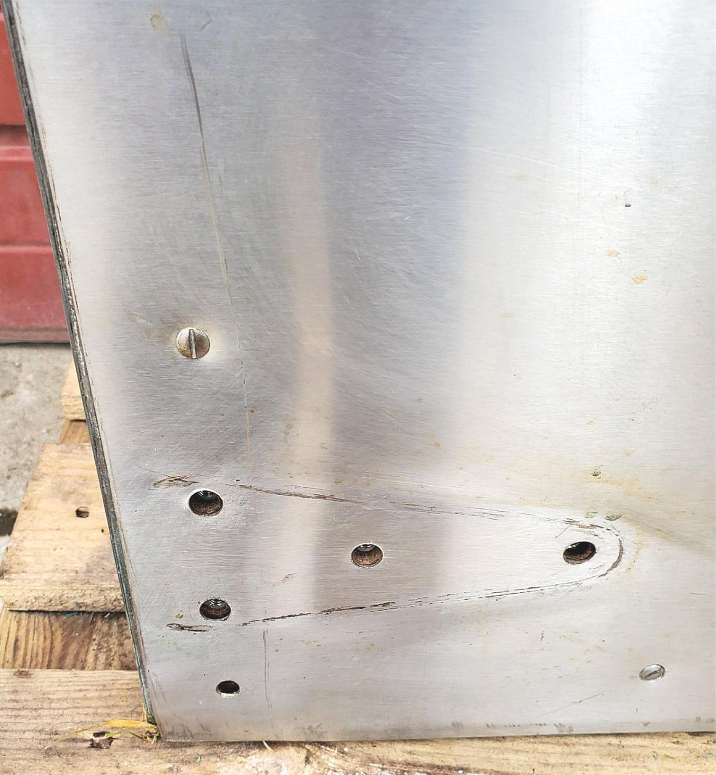 RARE VINTAGE INDUSTRIAL DESIGN STEAMPUNK ARCHITECTURE FREEZER DOOR FREESHIPPING