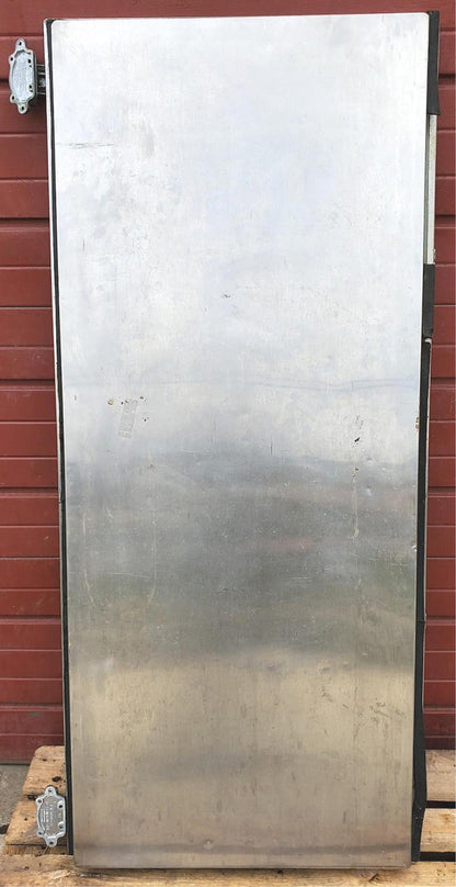 RARE VINTAGE INDUSTRIAL DESIGN STEAMPUNK ARCHITECTURE FREEZER DOOR FREESHIPPING