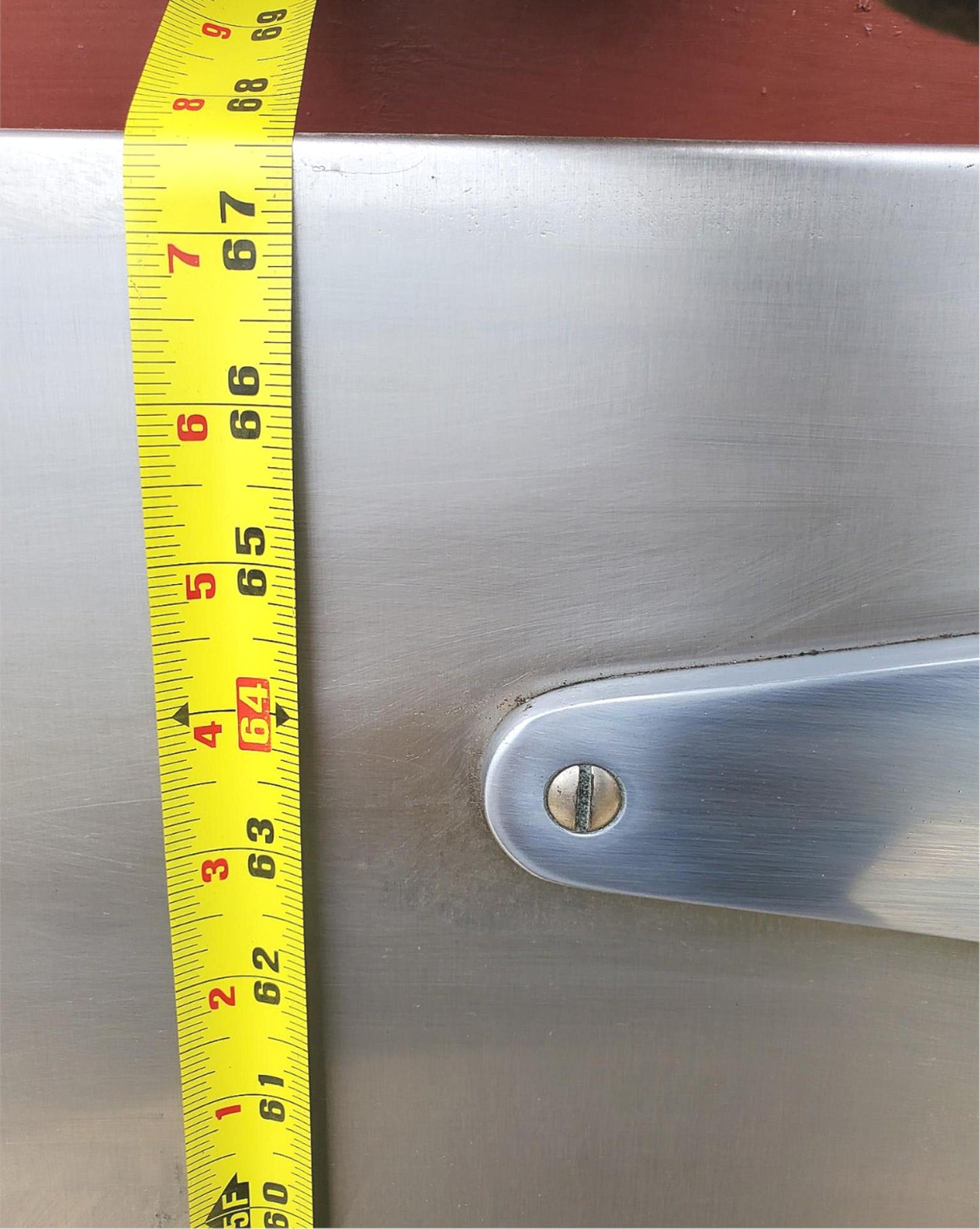 RARE VINTAGE INDUSTRIAL DESIGN STEAMPUNK ARCHITECTURE FREEZER DOOR FREESHIPPING