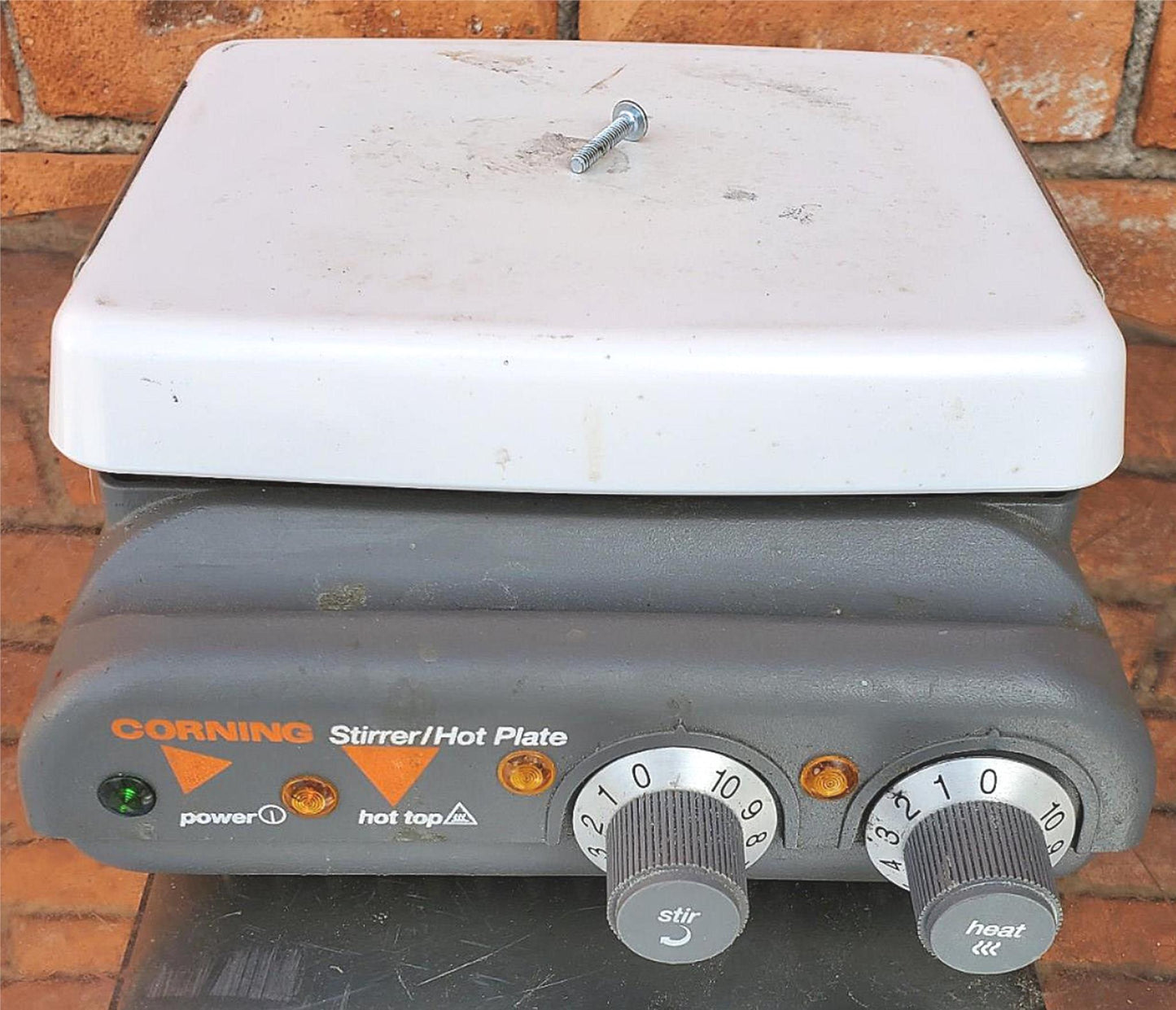 CORNING PC-420 HOTPLATE & MAGNETIC STIRRER 10”x10” 120 VAC FREE SHIP WATCH VIDEO