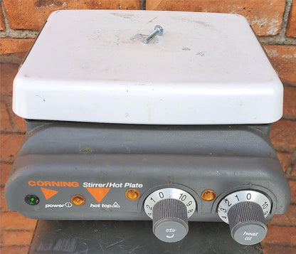 CORNING PC-420 HOTPLATE & MAGNETIC STIRRER 10”x10” 120 VAC FREE SHIP WATCH VIDEO