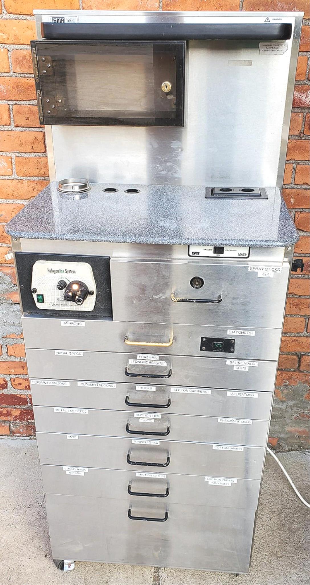 SMR S166001D MEDICAL TREATMENT CABINET GAST ROA-P135-AA ROA-V136-AA WATCH VIDEO