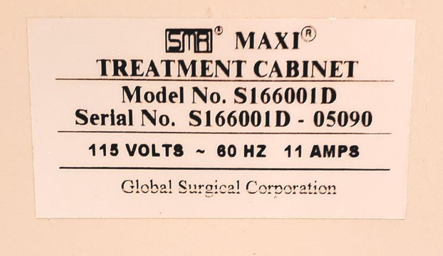 SMR S166001D MEDICAL TREATMENT CABINET GAST ROA-P135-AA ROA-V136-AA WATCH VIDEO