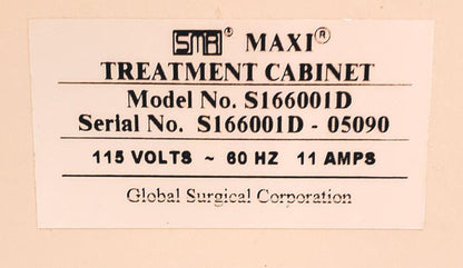 SMR S166001D MEDICAL TREATMENT CABINET GAST ROA-P135-AA ROA-V136-AA WATCH VIDEO