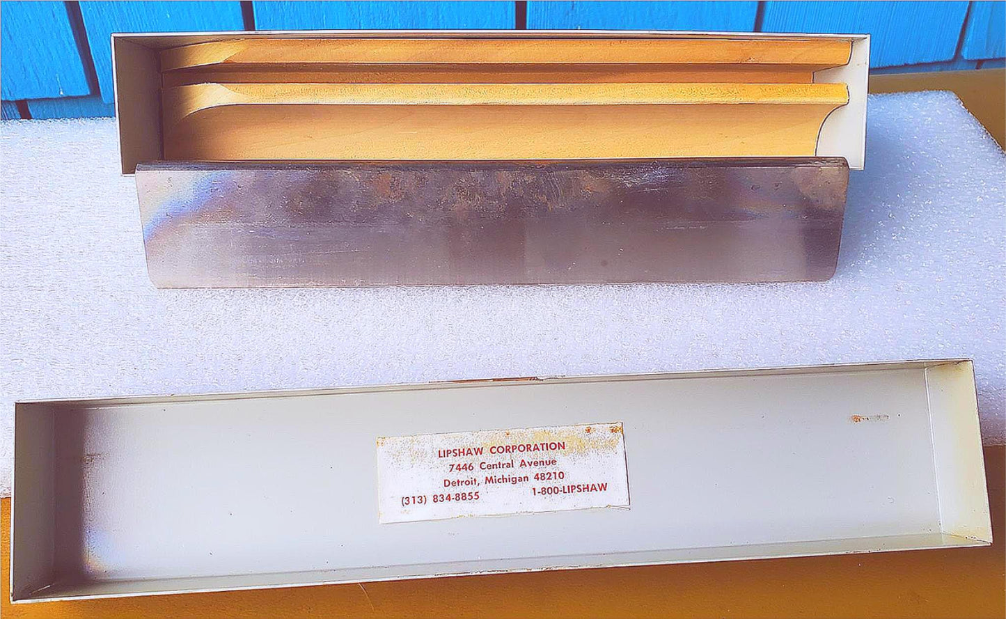 LIPSHAW 10" inch 770-4 250mm D7 MICROTOME KNIFE ORIGINAL METAL BOX FREE SHIP