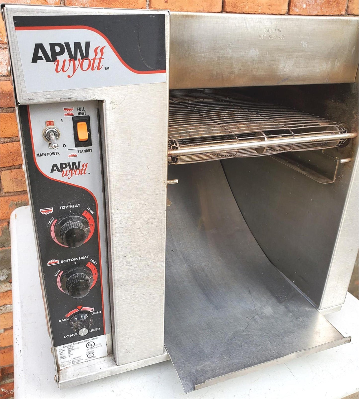 APW WYOTT BT15 CONVEYOR TOASTER Toast-Qwik® WORKS PERFECTLY WATCH VIDEO FREESHIP