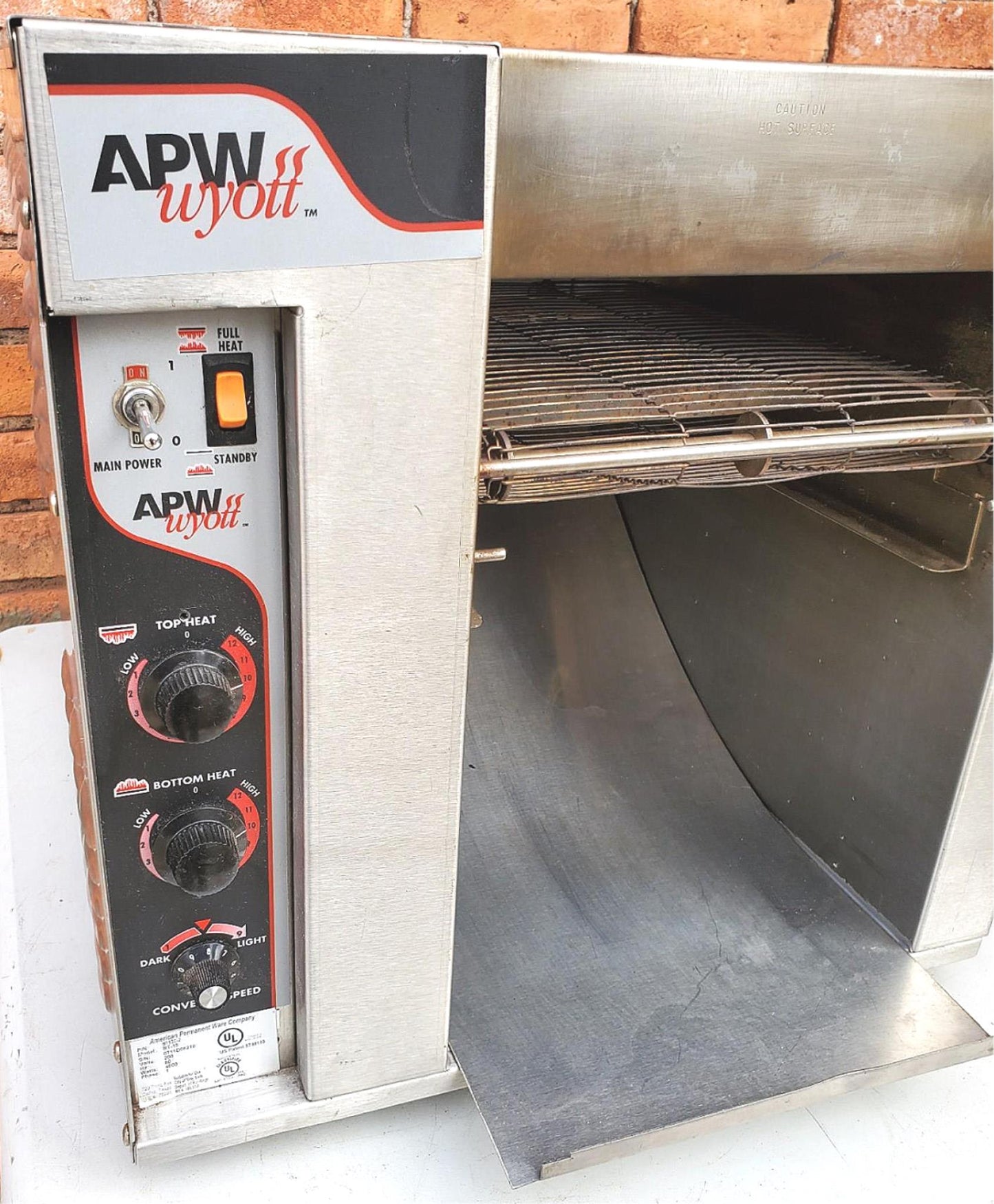APW WYOTT BT15 CONVEYOR TOASTER Toast-Qwik® WORKS PERFECTLY WATCH VIDEO FREESHIP