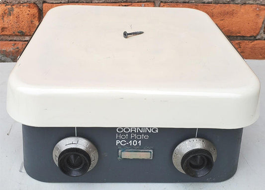CORNING PC-101 HOTPLATE & MAGNETIC STIRRER 5”x7” 120V AC WATCH VIDEO