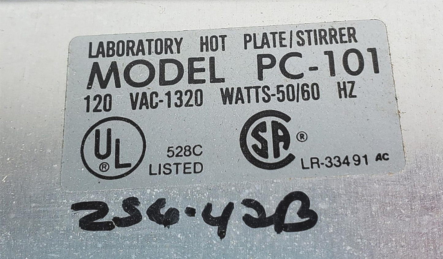 CORNING PC-101 HOTPLATE & MAGNETIC STIRRER 5”x7” 120V AC WATCH VIDEO