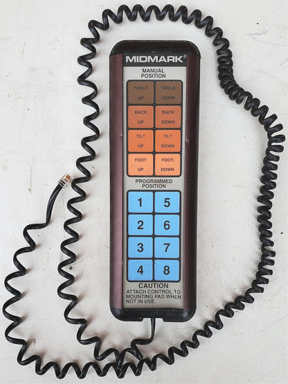 MIDMARK-RITTER® 411 (75L) EXAM TABLE HAND REMOTE CONTROL Part MIP169 FREE SHIP