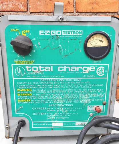 EZGO TEXTRON 20484 36VOLT BATTERY CHARGER GOLF CART NOBLES TENNANT FREESHIPPING