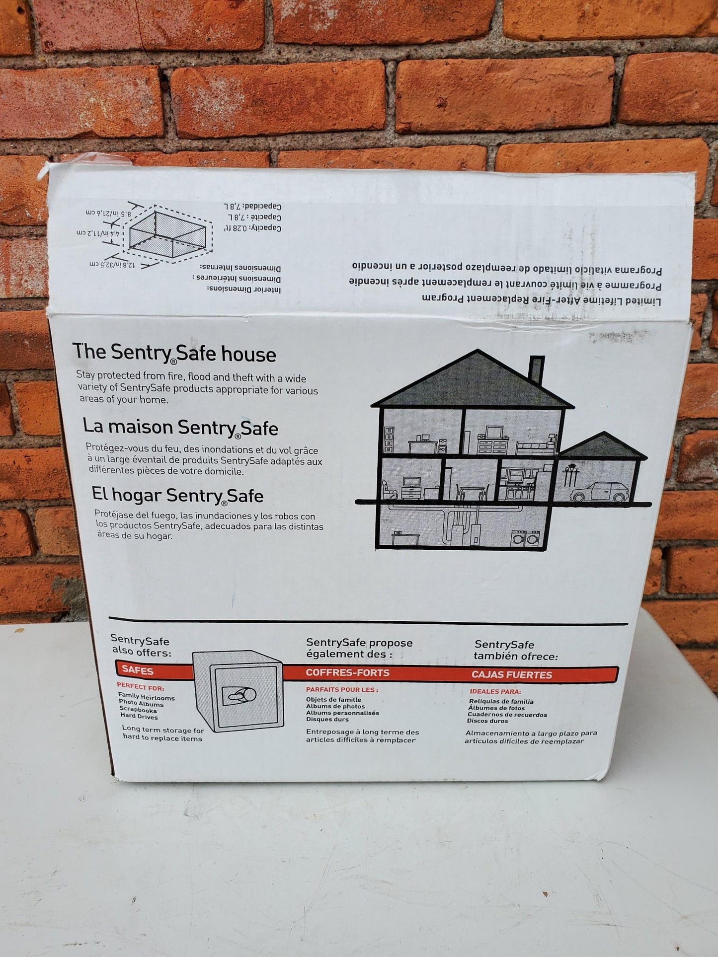 SENTRYSAFE CHW20201 PORTABLE CHEST WATER FIRE PROOF with 1 TUBULAR KEY FREE SHIP