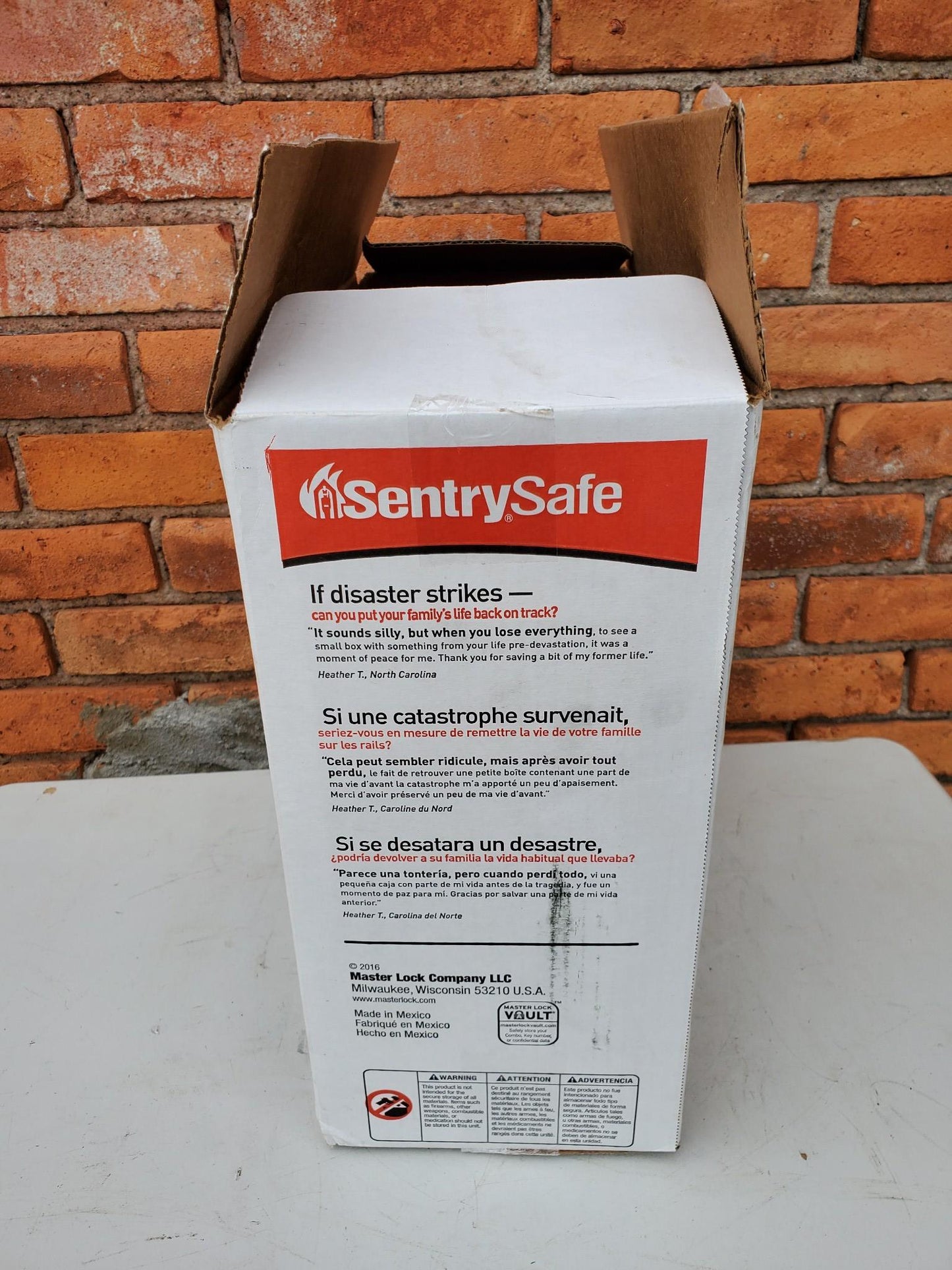 SENTRYSAFE CHW20201 PORTABLE CHEST WATER FIRE PROOF with 1 TUBULAR KEY FREE SHIP